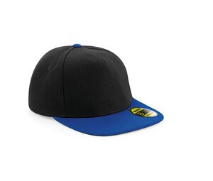 Beechfield BF660 - Original flat peak snapback Black/Bright Royal