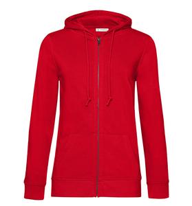 B&C BCW36B - Women's Organic Zipped Hoodie Red