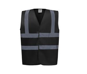 Yoko YK100 - High visibility 2 b&b vest Child (HVW100CH) Black