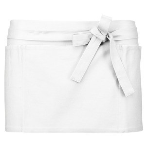 Kariban K886 - BARMAN APRON - BISTRO STYLE WAIST APRON White