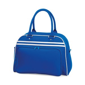 Bag Base BG75 - RETRO BOWLING BAG Bright Royal / White