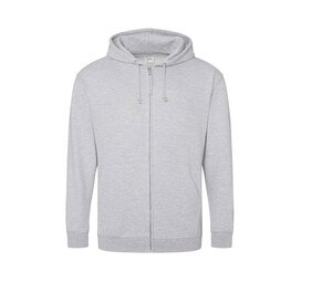 AWDIS JH050 - Sweat zippé Heather Grey