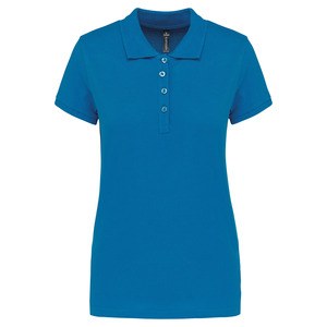 Kariban K255 - Ladies’ short-sleeved piqué polo shirt Tropical Blue