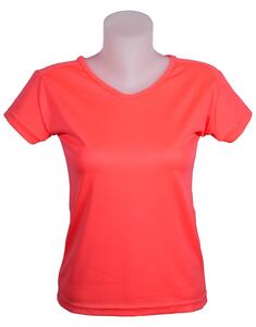 Mustaghata GAZELLE - ACTIVE T-SHIRT FOR WOMEN 125 G COL EN U Corail fluo