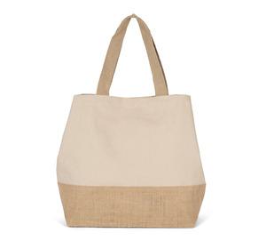 Kimood KI0235 - CANVAS & JUTE HOLD-ALL SHOPPER BAG