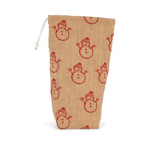 Kimood KI0726 - Bottle carrier with Christmas patterns