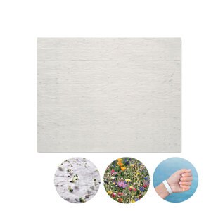 GiftRetail MO6907 - BANDSEE Siemenpaperi ranneke White