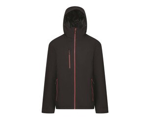 REGATTA RGA253 - Vedenpitävä tikattu takki Black / Classic Red