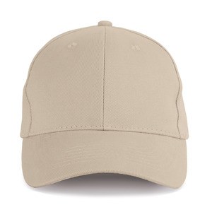 K-up KP233 - 6 panel cap in organic cotton Wet Sand