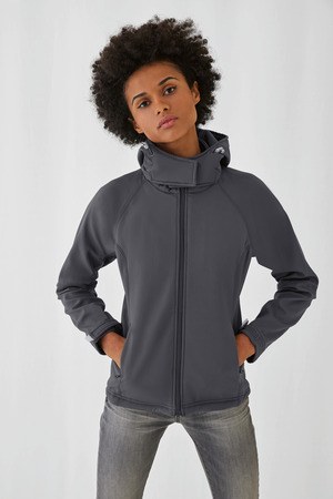 B&C CGJW937 - Hooded Softshell Women