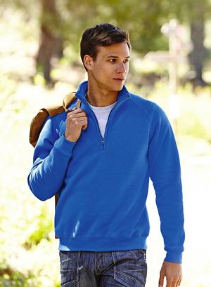 Fruit of the Loom SS830 - Premium 70/30 zip neck sweatshirt