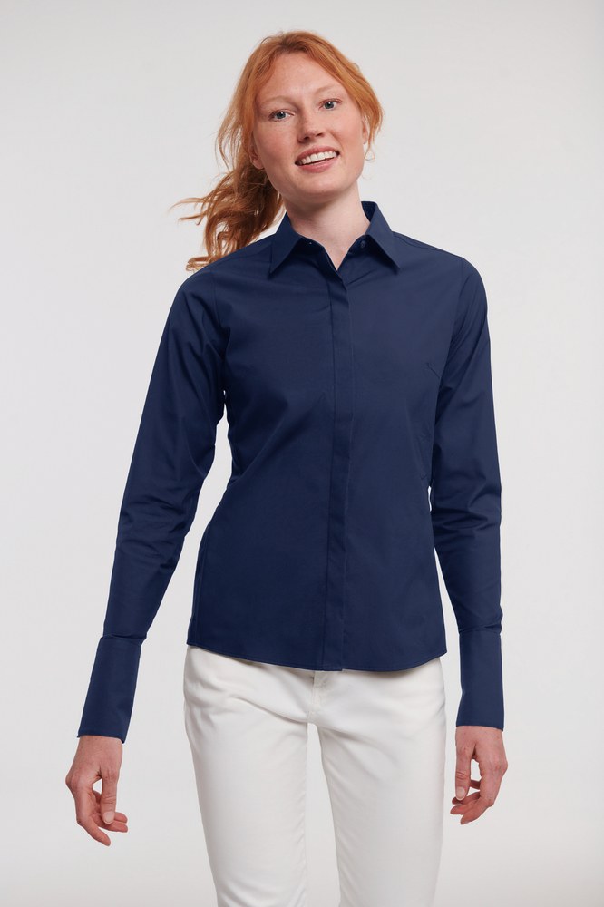 Russell Collection RU960F - LADIES' LONG SLEEVE ULTIMATE STRETCH SHIRT